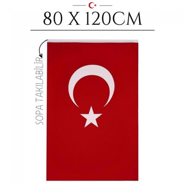 Renkmix Türk Bayrağı Kumaş 80x120cm 718380