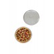 İndirimde Delikli çelik pizza ve lahmacun tepsisi orta boy -32  cm