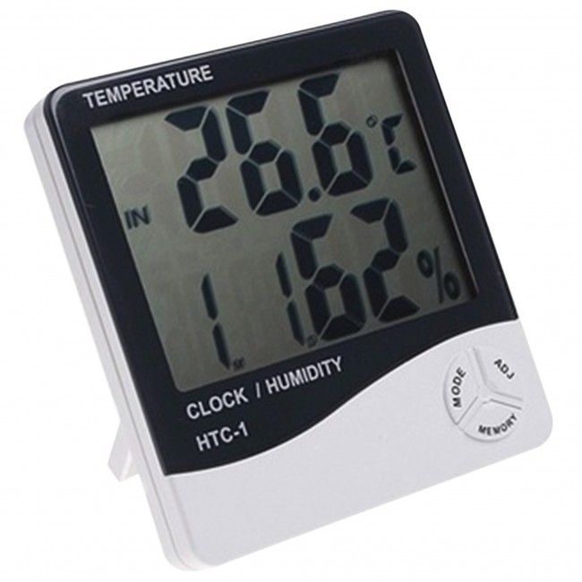 İndirimde Masaüstü dijital termometre nem ölçer saat