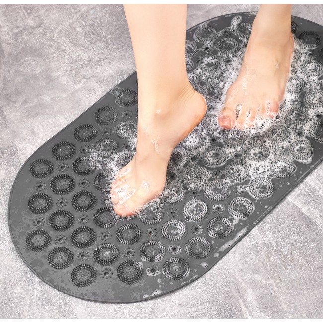 İndirimde Vantuzlu banyo kaydırmaz paspas- tırtıklı ayak duş matı silikon masaj pedi
